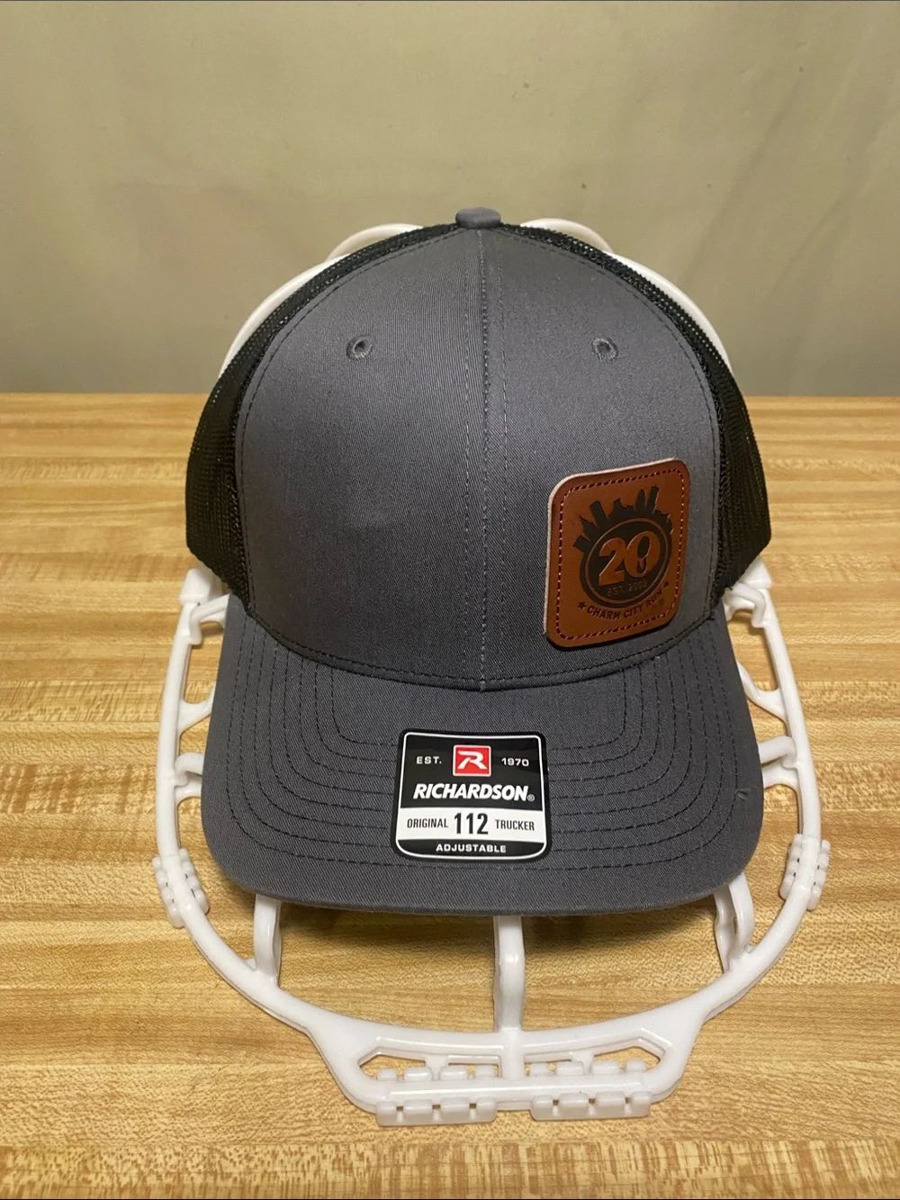 Richardson Charm City Run  20th Anniversary Trucker Hat Charcoal Black O/S